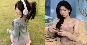 白旗小美女