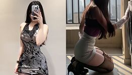 略略同学露出